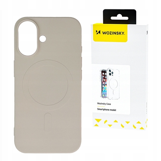 Picture of Wozinsky Liquid Silicone Case MagSafe for Samsung Galaxy S25 - Beige
