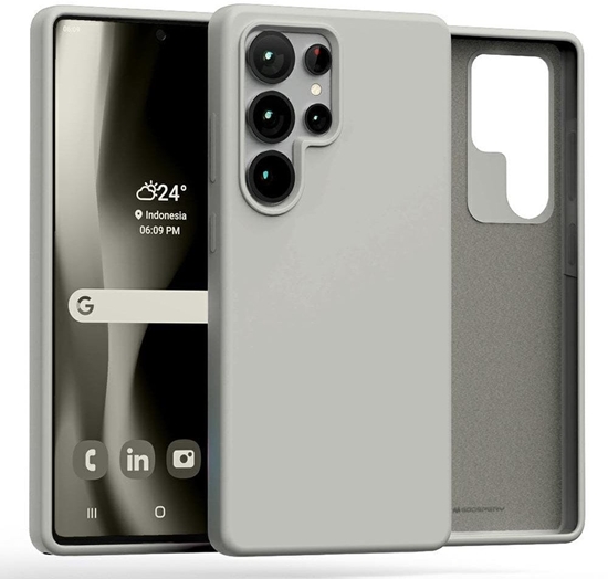 Picture of Etui Mercury Silicone do Samsung Galaxy S25 Ultra kamienny