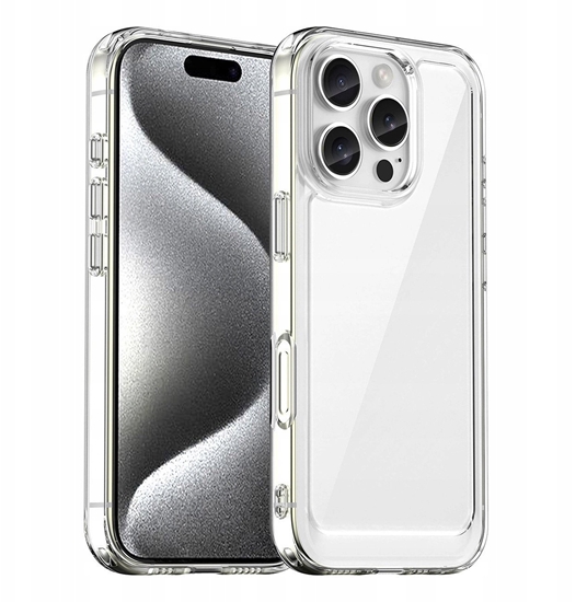 Picture of Etui Outer Space Case na iPhone 16e pokrowiec z elastyczn ramk - przezroczyste