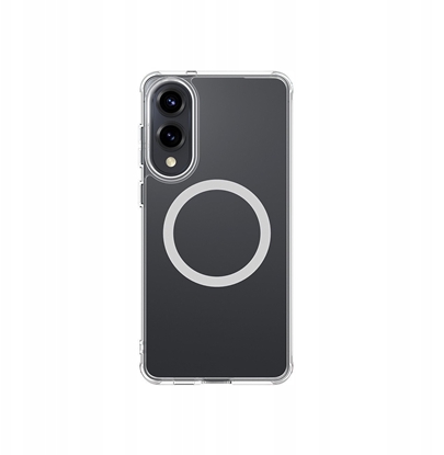 Изображение Etui silikonowe AMAZINGTHING Minimal Mag Case z piercieniem magnetycznym do Samsung Galaxy S25 Edge - przezroczyste