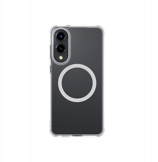 Изображение Etui silikonowe AMAZINGTHING Minimal Mag Case z piercieniem magnetycznym do Samsung Galaxy S25 Edge - przezroczyste