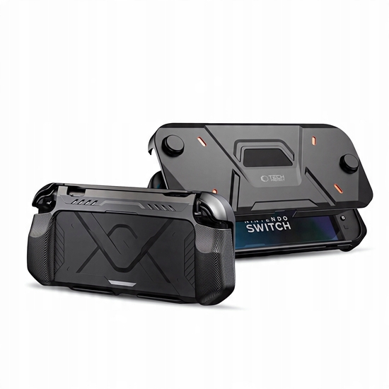 Picture of Etui Tech-Protect Carbonox Nintendo Switch 2 Black