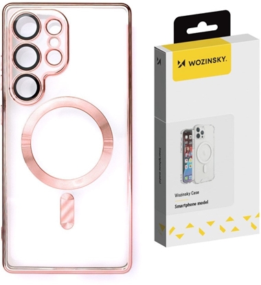 Изображение Wozinsky Wozinsky Electroplated Case with Magsafe for Samsung Galaxy S25 Ultra - Pink