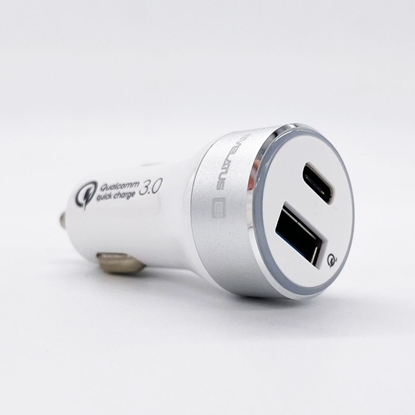 Attēls no Evelatus - Evelatus Quick Car Charger QCC03, QCC03WH White