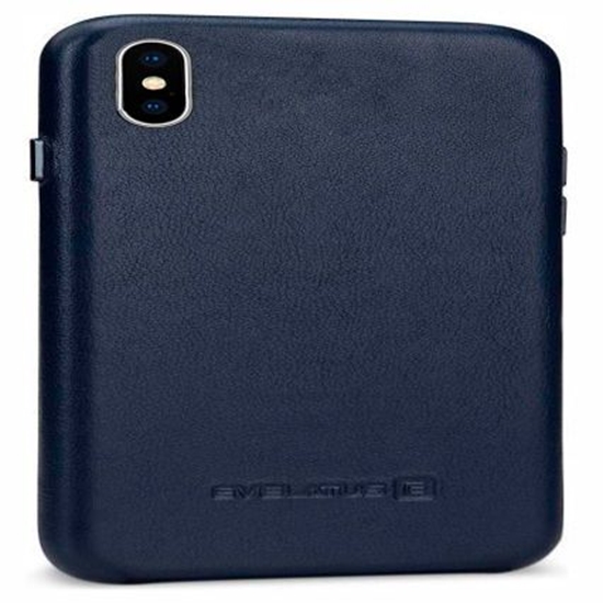 Изображение Evelatus - Leather case for Apple iPhone X Dark Blue