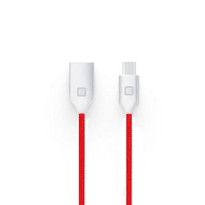 Attēls no Evelatus - MicroUSB cable EDC04 Red