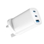 Изображение Evelatus 65W Max Fast Charger UK USB-C1/USB-C1/USB-A White
