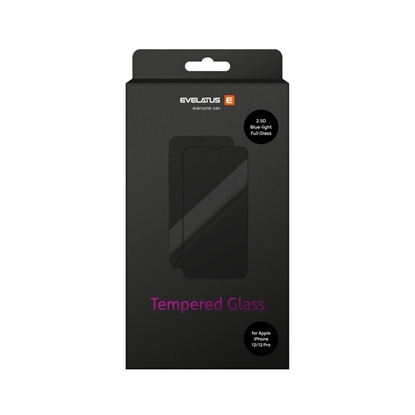 Изображение Evelatus Apple iPhone 12/12 Pro 6.1 2.5D Full Cover Japan Glue Glass Anti-Static