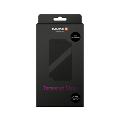 Attēls no Evelatus Apple Apple iPhone 13 Pro Max 6.7' Matte 2.5D Silk Cover Japan Glue Glass Anti-Static