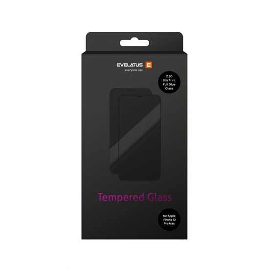 Picture of Evelatus Apple iPhone 12 Pro Max 2.5D Full Cover Japan Glue Glass Anti-Static