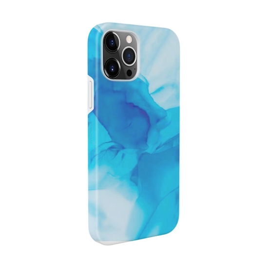 Picture of Evelatus Apple iPhone 12 Pro Max Premium Silicone case Customized Print Blue