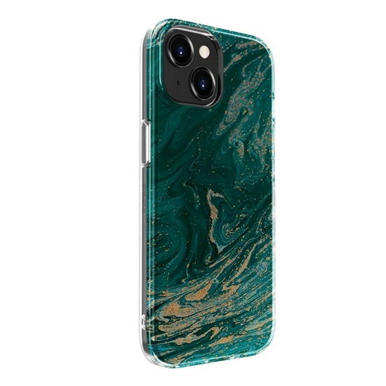 Изображение Evelatus Apple iPhone 15 PC Customized Print Design Marble Turquoise