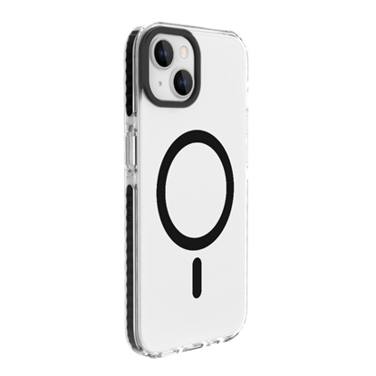 Изображение Evelatus Apple iPhone 15 Plus Clear Case PC+TPU With MagSafe Transparent Black