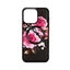 Picture of Evelatus Apple iPhone 15 Pro Leather Case Zipper Design Flower Black