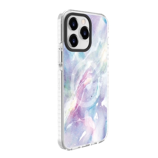 Picture of Evelatus Apple iPhone 15 Pro Max PC+TPU With MagSafe Customized Print Purple