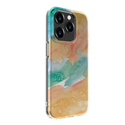 Picture of Evelatus Apple iPhone 15 Pro PC Customized Print Design Marble Green