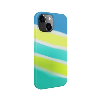 Picture of Evelatus Apple iPhone 15 Silicone case Multi-Colored Yellow Green