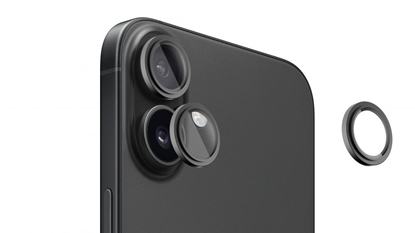 Picture of Evelatus Apple iPhone 16 / 16 Plus Camera Lens Protector Armor Black