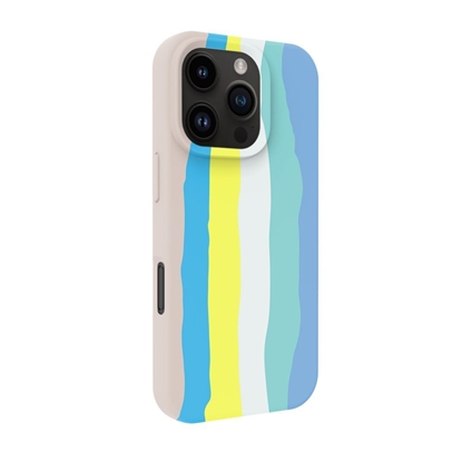 Изображение Evelatus Apple iPhone 16 Pro Max Multi-Colored Silicone Case With MagSafe Beige Cream