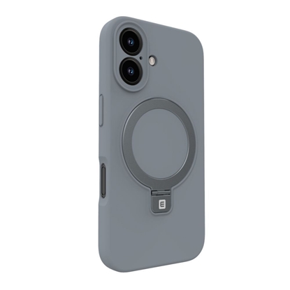 Изображение Evelatus Apple iPhone 16 Pro Max Premium Magsafe with Stand Soft Touch Silicone Case Silver