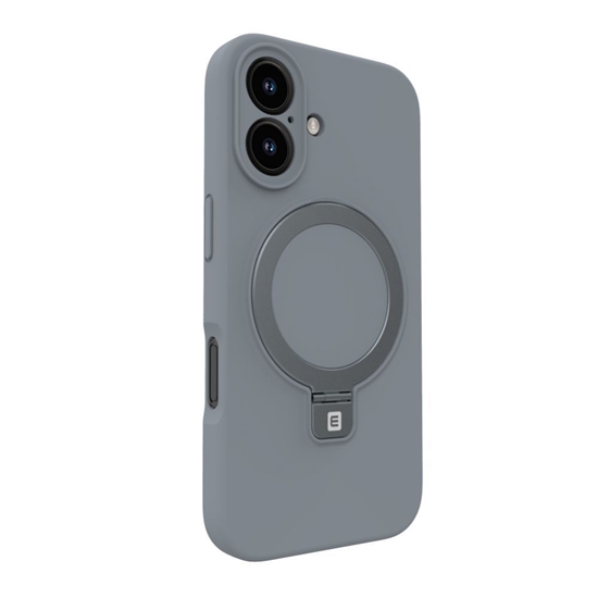 Изображение Evelatus Apple iPhone 16 Pro Max Premium Magsafe with Stand Soft Touch Silicone Case Silver