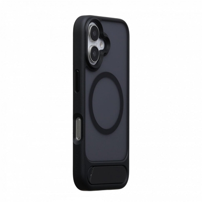 Изображение Evelatus Apple iPhone 16 Rubber Coated MagSafe With Stand Case Black