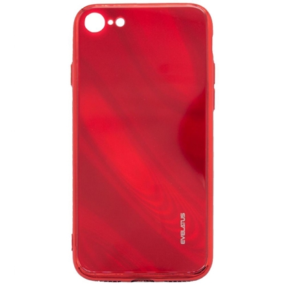 Picture of Evelatus Apple iPhone 7/8/SE2020/SE2022 Water Ripple Full Color Electroplating Tempered Glass Case Red
