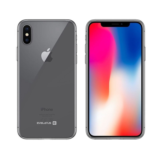 Picture of Evelatus Apple iPhone X Clear Silicone Case 1.5mm TPU Transparent