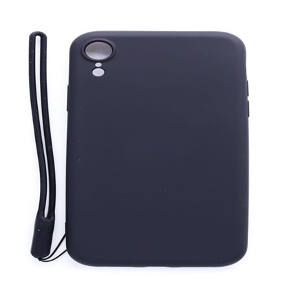 Изображение Evelatus Apple iPhone XR Soft Touch Silicone Case with Strap Black