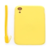 Picture of Evelatus Apple iPhone XR Soft Touch Silicone Case with Strap Yellow