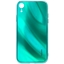Picture of Evelatus Apple iPhone XR Water Ripple Full Color Electroplating Tempered Glass Case Green