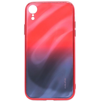 Изображение Evelatus Apple iPhone XR Water Ripple Gradient Color Anti-Explosion Tempered Glass Case Gradient Red-Black