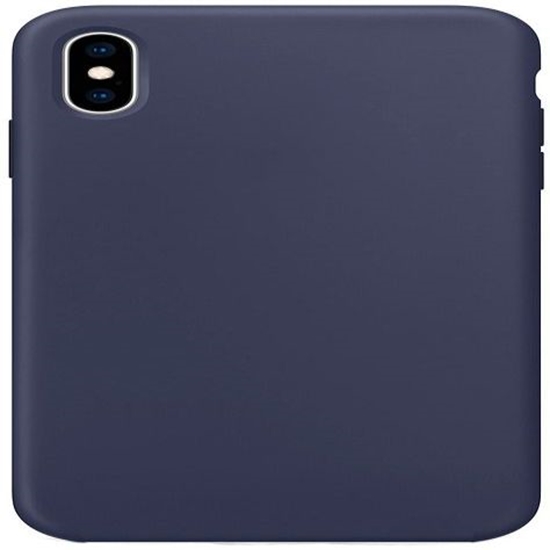 Picture of Evelatus Apple iPhone Xs Max Premium Soft Touch Silicone Case Midnight Blue