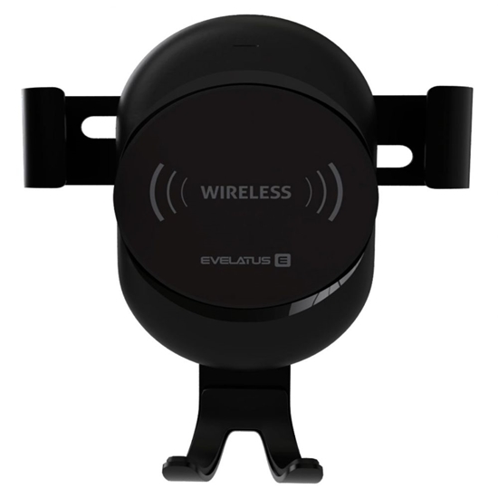 Picture of Evelatus Gravity Car Holder with Wireless Charger WCH02 Black
