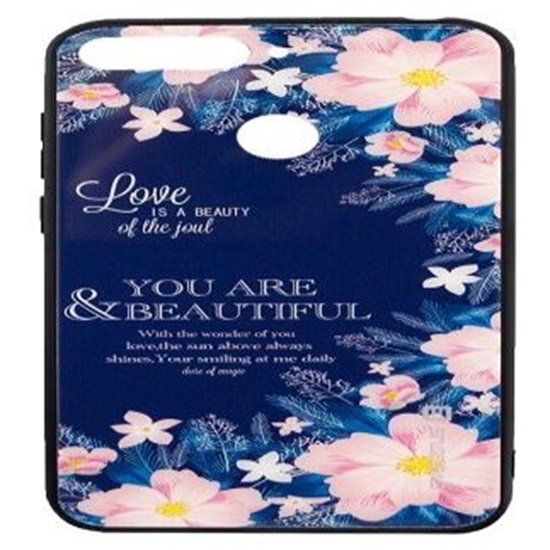 Изображение Evelatus Huawei Y6 2018 Picture Glass Case Flower Power