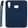 Изображение Evelatus Huawei P30 Lite Soft Touch Silicone Case with Strap Dark Blue