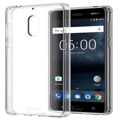 Изображение Evelatus Nokia 6.1 2018 Clear Silicone Case 1.5mm TPU Transparent