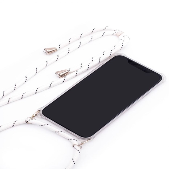 Изображение Evelatus Samsung A50s Case with rope White Stripes Transparent