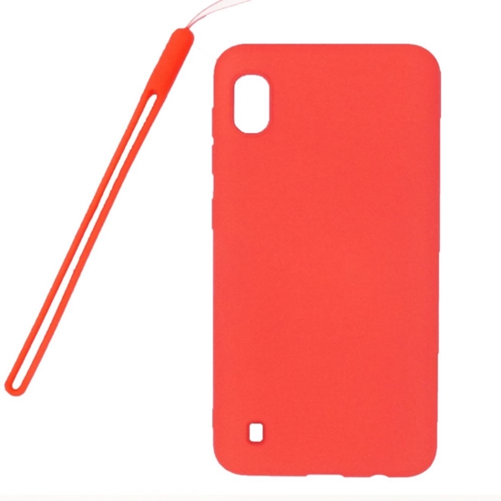 Picture of Evelatus Samsung Galaxy A10 Nano Silicone Case Soft Touch TPU Red
