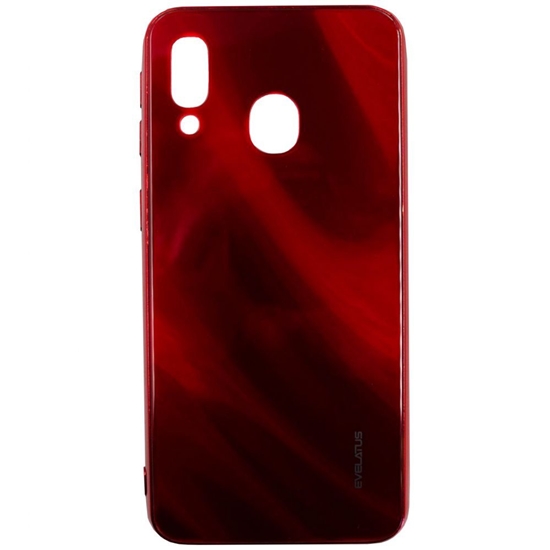 Изображение Evelatus Samsung Galaxy A40 Water Ripple Full Color Electroplating Tempered Glass Case Red