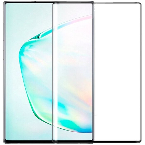 Изображение Evelatus Samsung Galaxy Note 10 3D Full Glue Curved Aluminosilicate Glass 9H (0.26mm) + Camera Protector