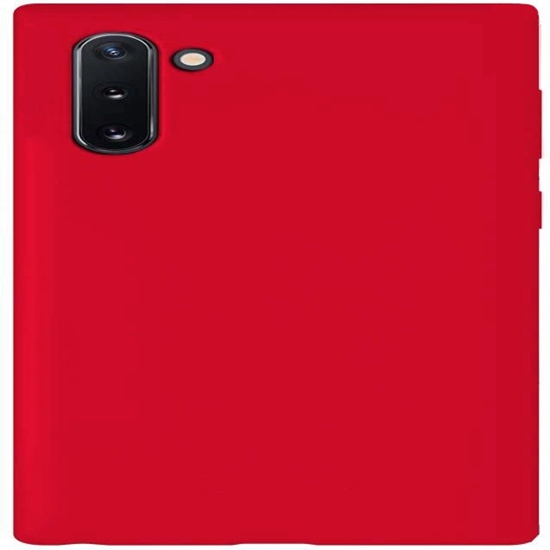 Picture of Evelatus Samsung Galaxy Note 10 Premium Soft Touch Silicone Case Red