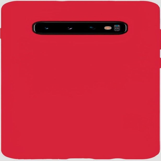 Picture of Evelatus Samsung Galaxy S10 Nano Silicone Case Soft Touch TPU Red