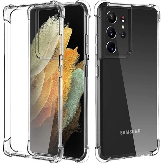 Изображение Evelatus Samsung Galaxy S21 Ultra Military Shockproof Silicone Case TPU Transparent