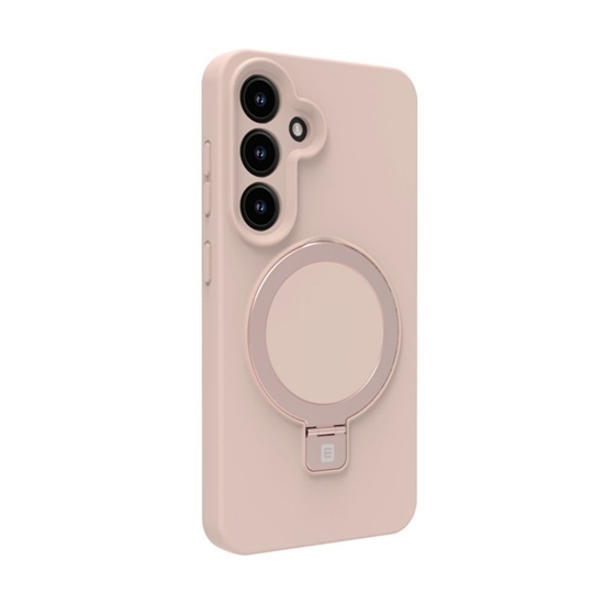 Изображение Evelatus Samsung Galaxy S25 Premium Magnetic with Stand Soft Touch Silicone Case Pink Sand