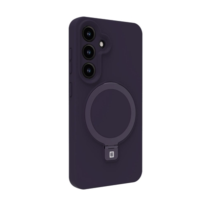 Изображение Evelatus Samsung Galaxy S25 Premium Magnetic with Stand Soft Touch Silicone Case Purple