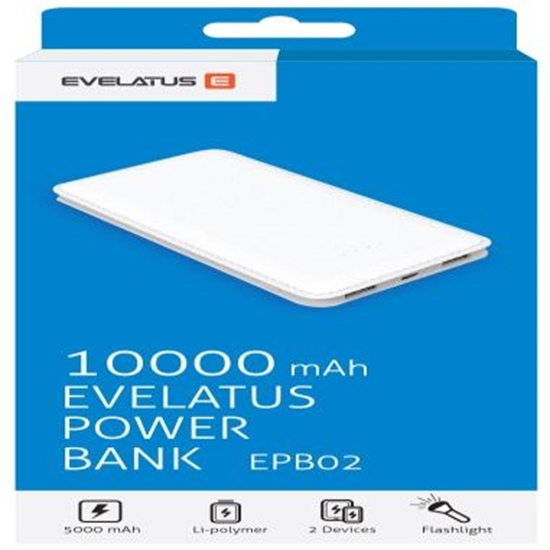Picture of Evelatus Universal Power Bank EPB02 10000mAh White