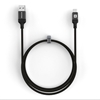 Picture of Evelatus Cable USB A to C, 1.2M Aluminum housing braiding Black