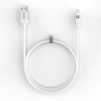 Изображение Evelatus Evelatus USB A to Lightning, Cable 1.2M (MFI11CL) Aluminum housing braiding White