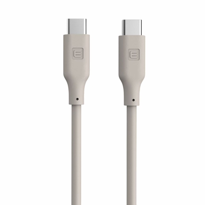 Изображение Evelatus Evelatus USB C to USB C Silicone Cable 1.2M 60W / 20V3A Warm Gray